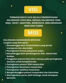 VISI DAN MISI KALURAHAN KARANGWUNI
